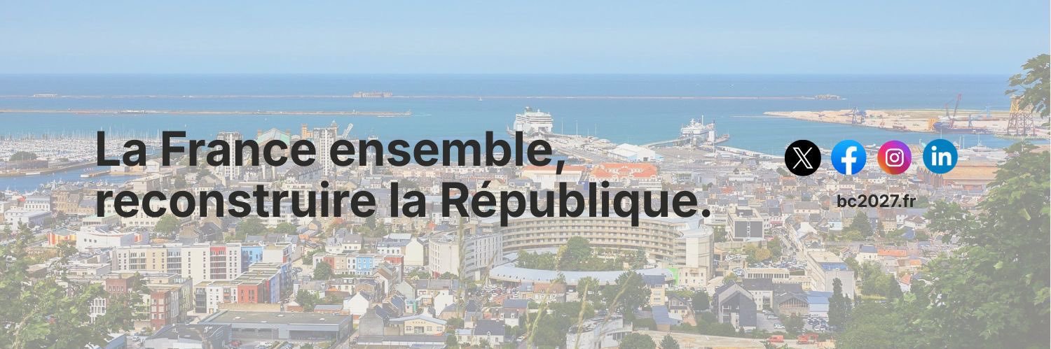 Bernard Cazeneuve's banner