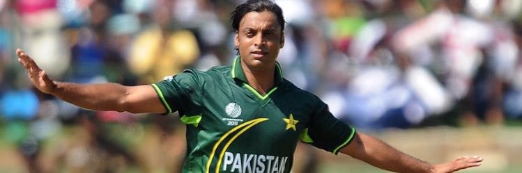 Shoaib Akhtar's banner