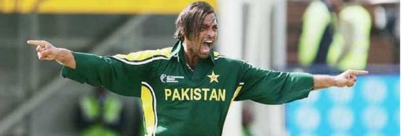 Shoaib Akhtar's banner
