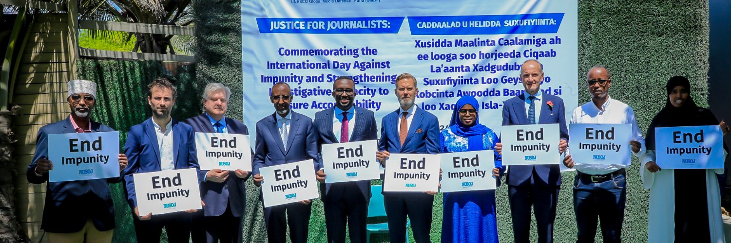 NUSOJ | National Union of Somali Journalists's banner