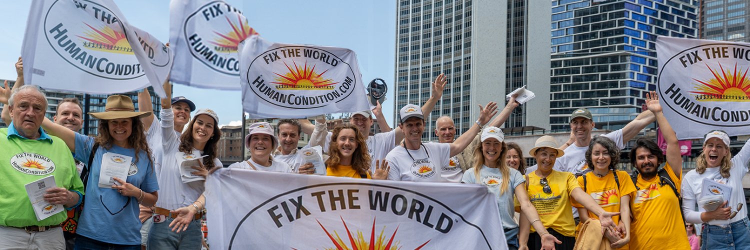 FIX THE WORLD (was World Transformation Movement)'s banner