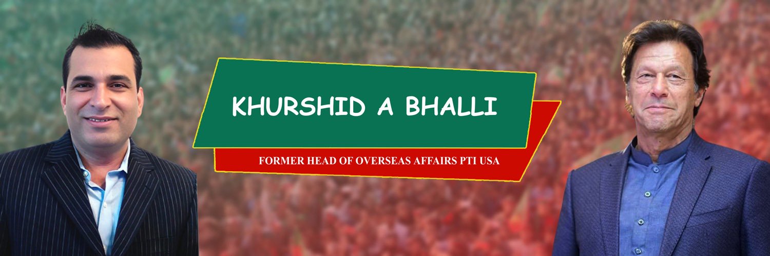 Khurshid Ahmed Bhalli's banner