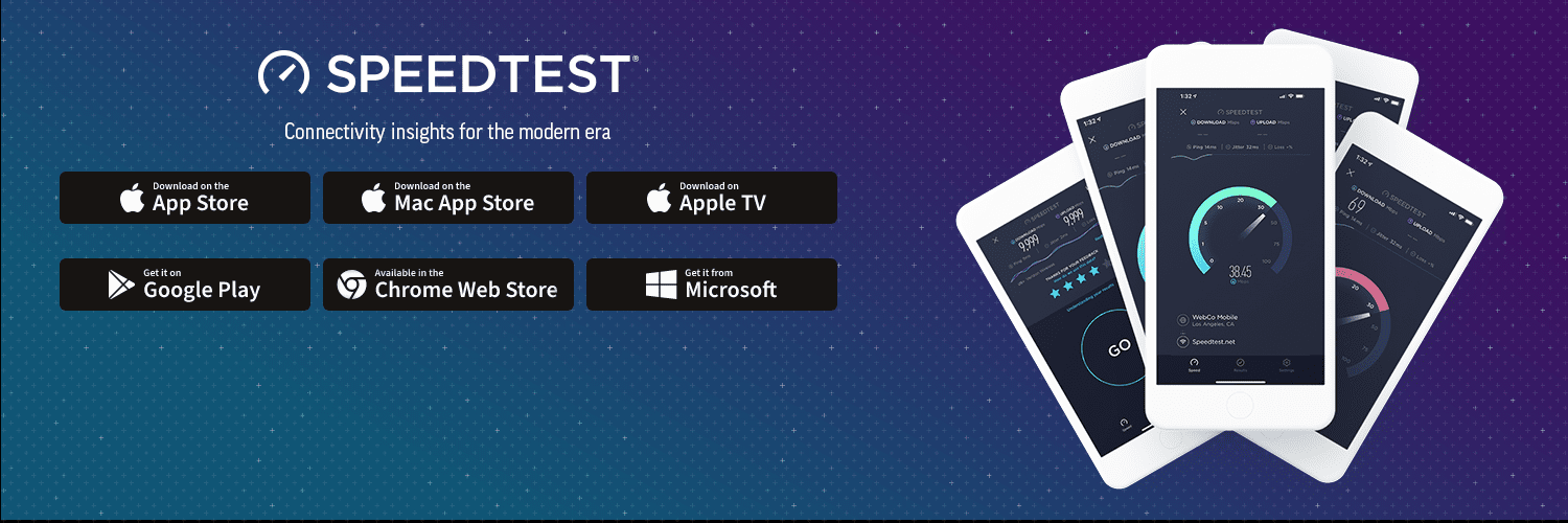 Speedtest by Ookla's banner