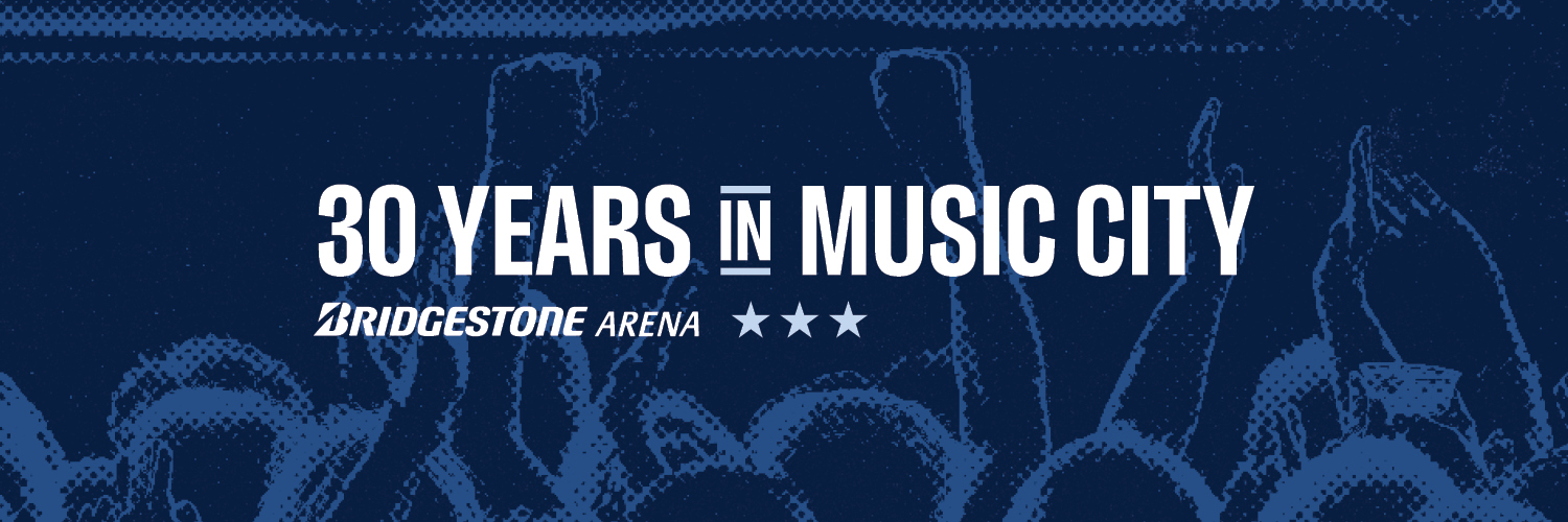 Bridgestone Arena's banner