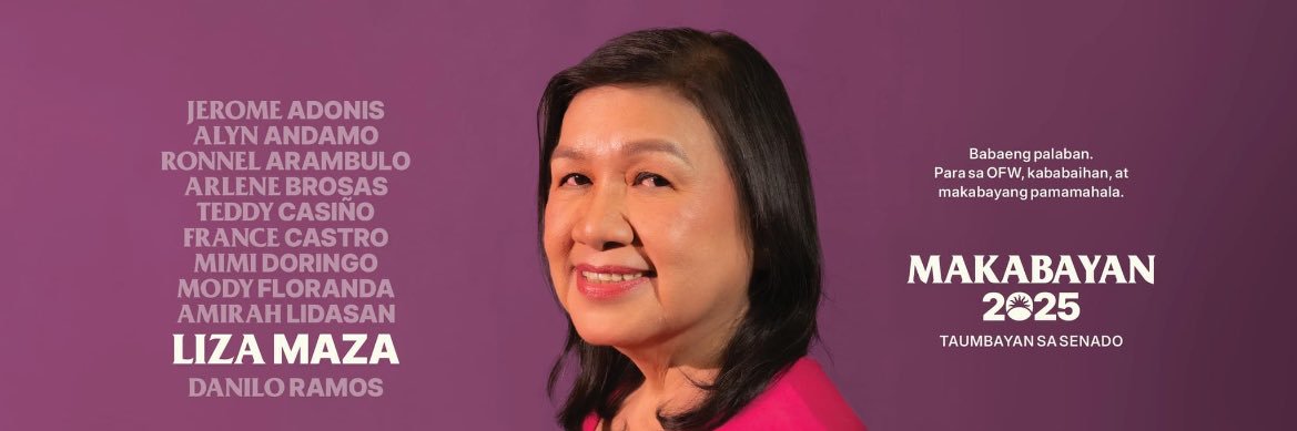 Liza Maza's banner