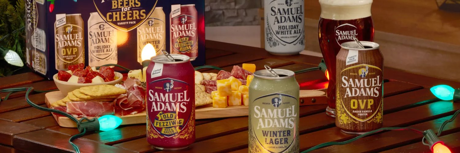 Samuel Adams Beer's banner