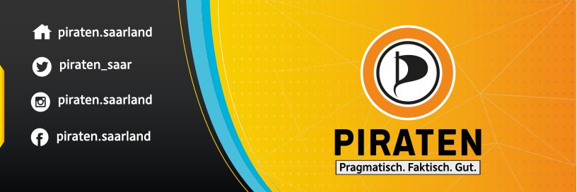 PIRATEN Saarland's banner
