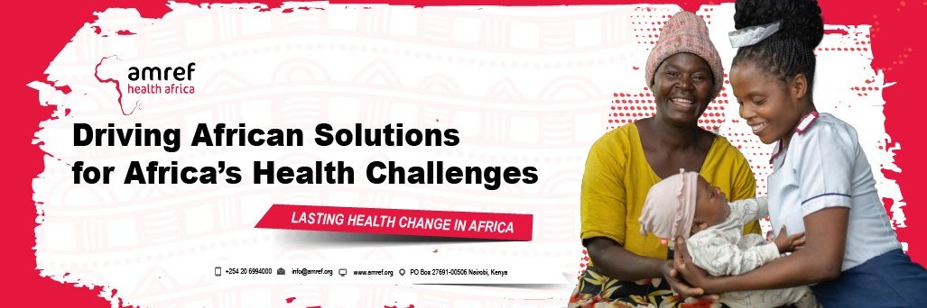 Amref Health Africa's banner