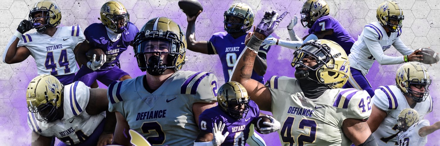 Defiance College Football's banner