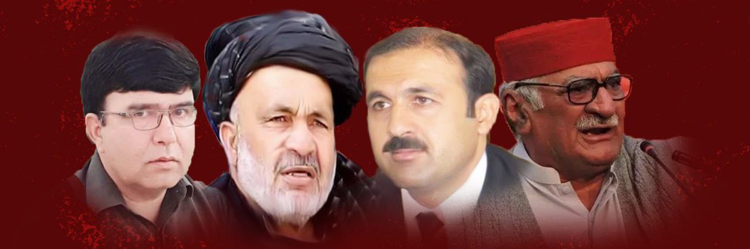 Asghar khan Achakzai's banner