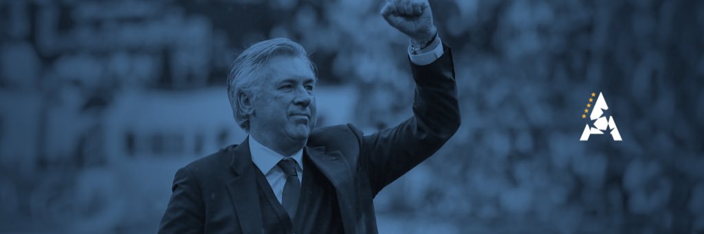 Carlo Ancelotti's banner