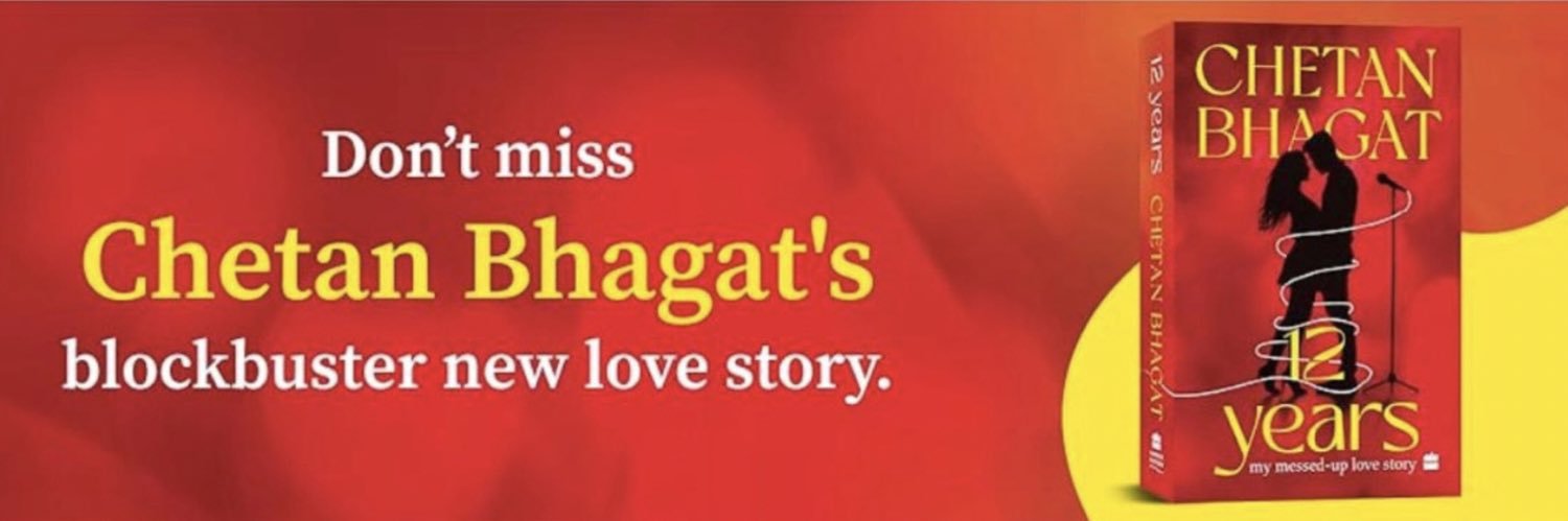 Chetan Bhagat's banner