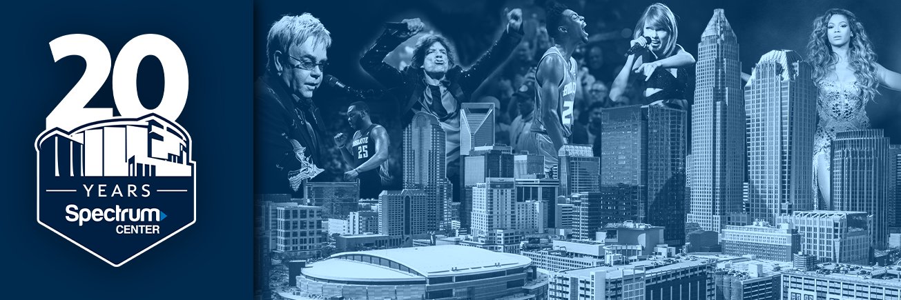 Spectrum Center's banner