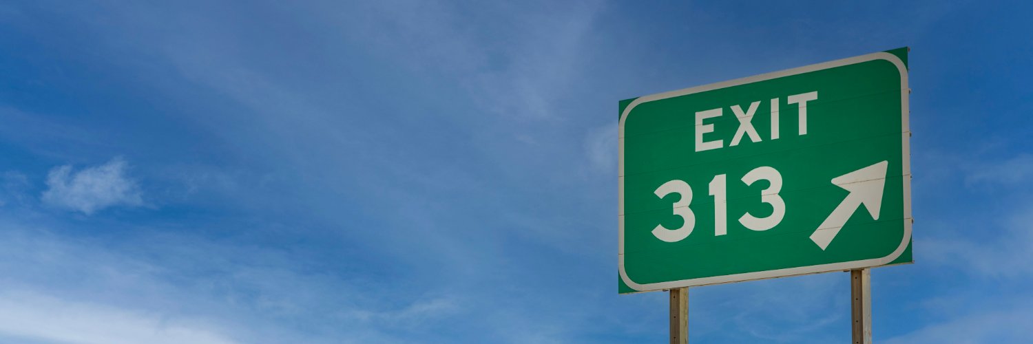 Exit 313's banner
