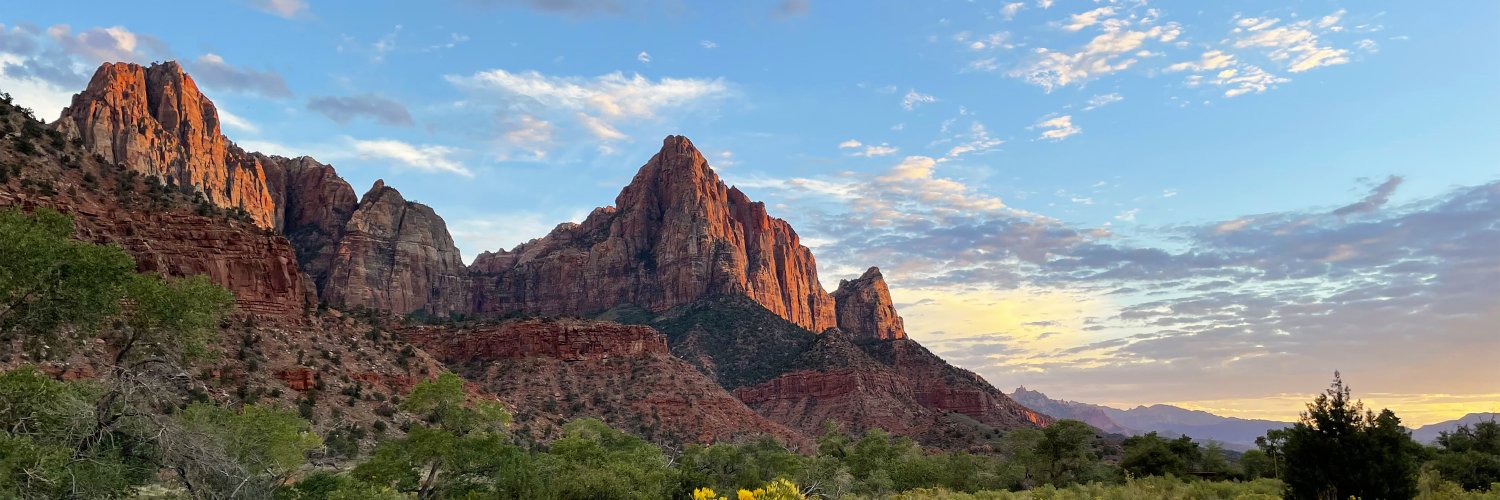 Zion National Park's banner