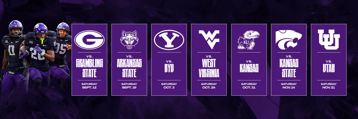 TCU Football's banner