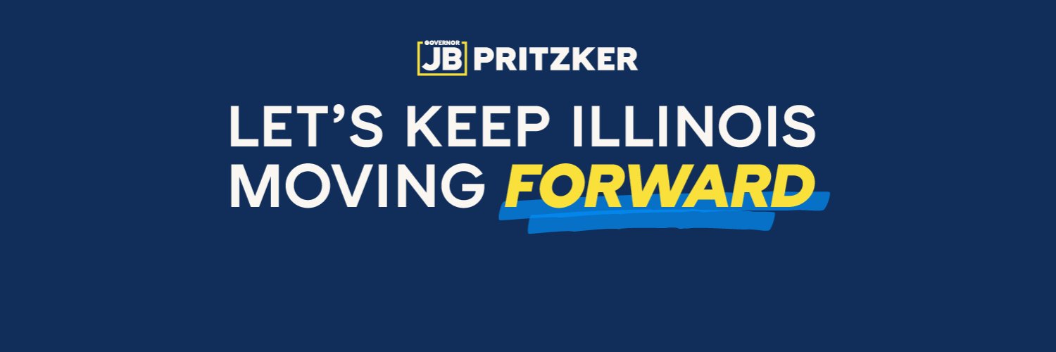 JB Pritzker's banner