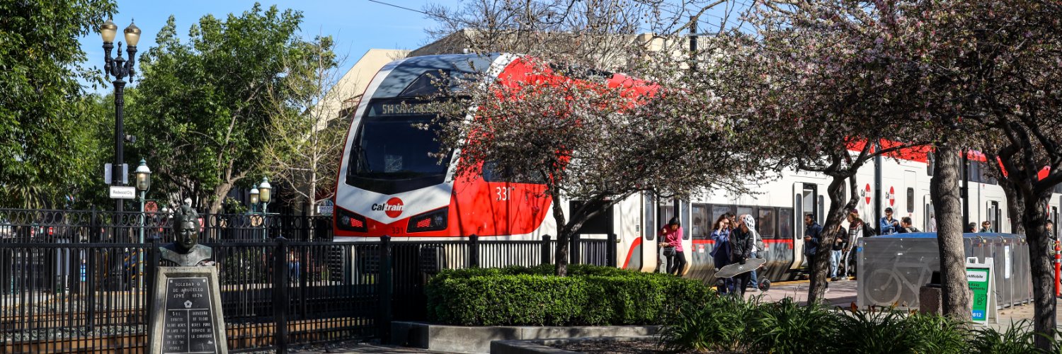 Caltrain's banner