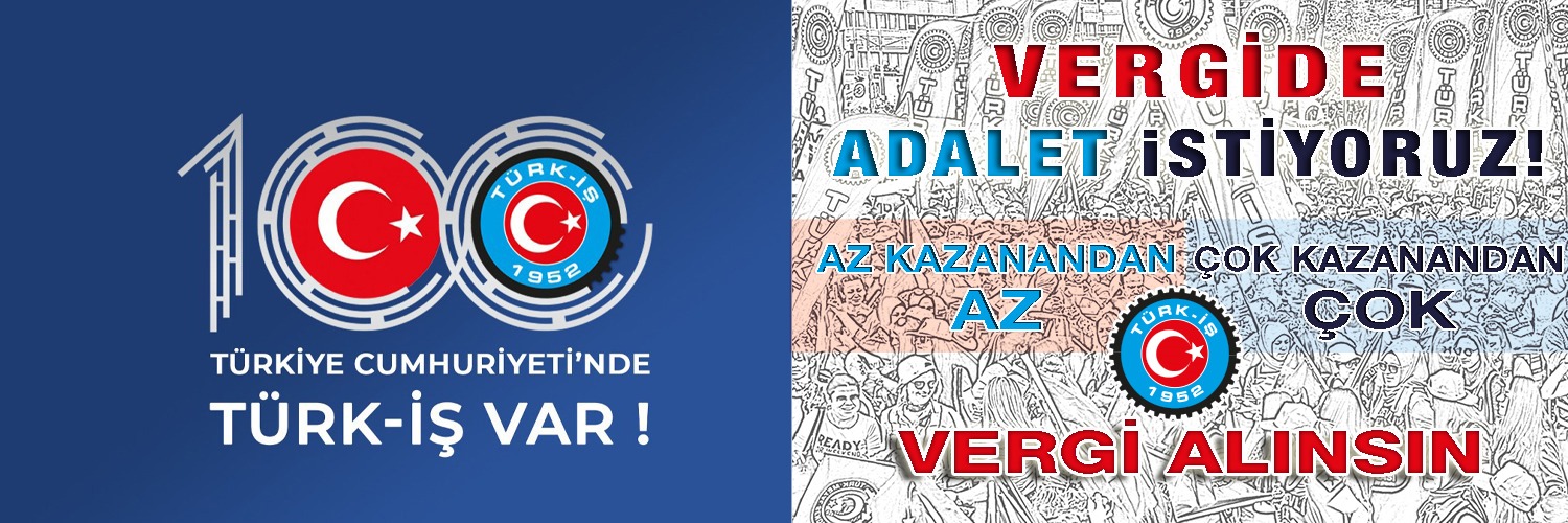 TÜRK-İŞ's banner