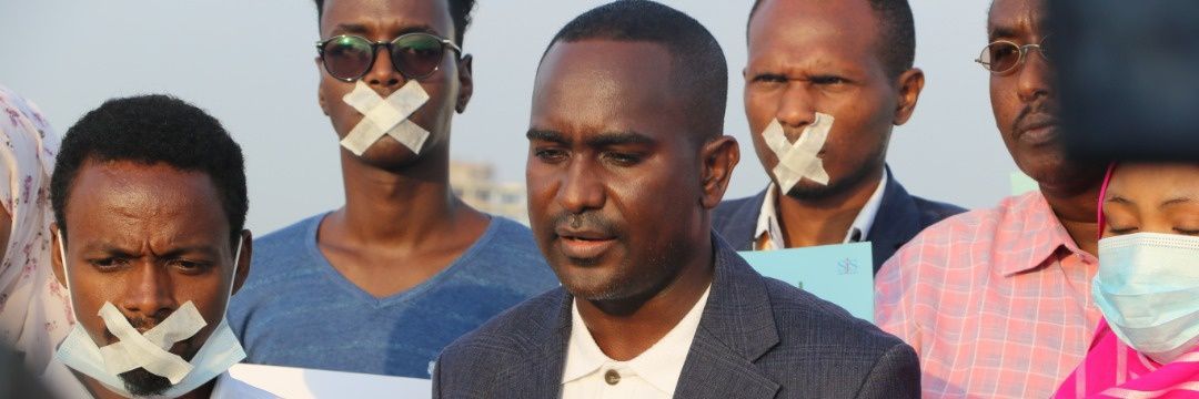 Abdalle Ahmed Mumin's banner