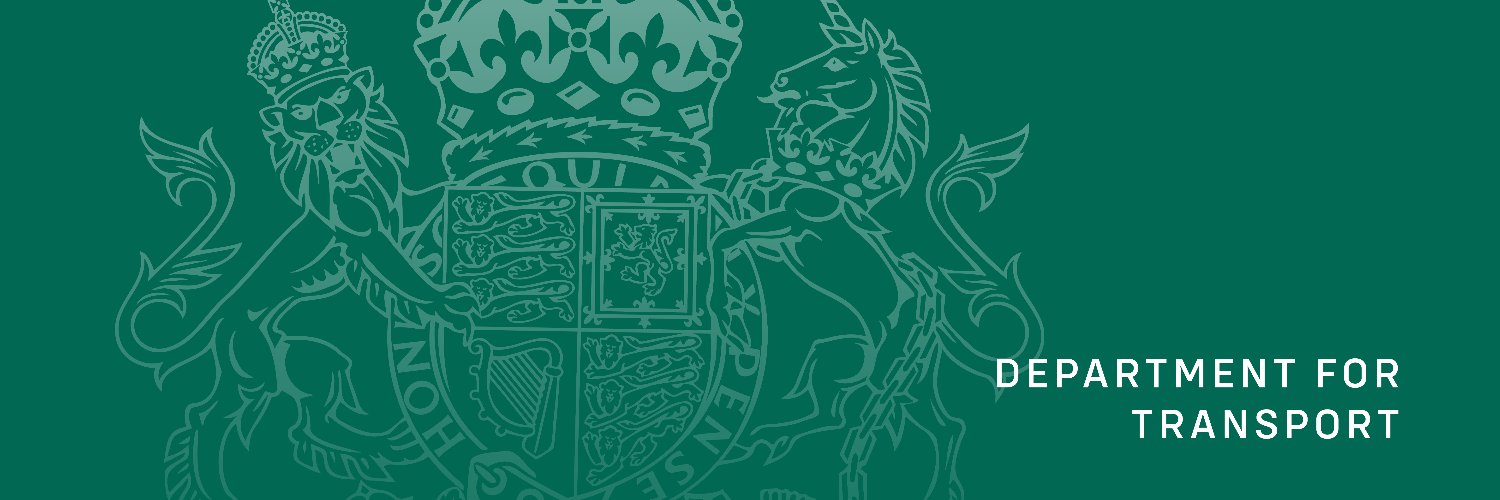 Department for Transport's banner