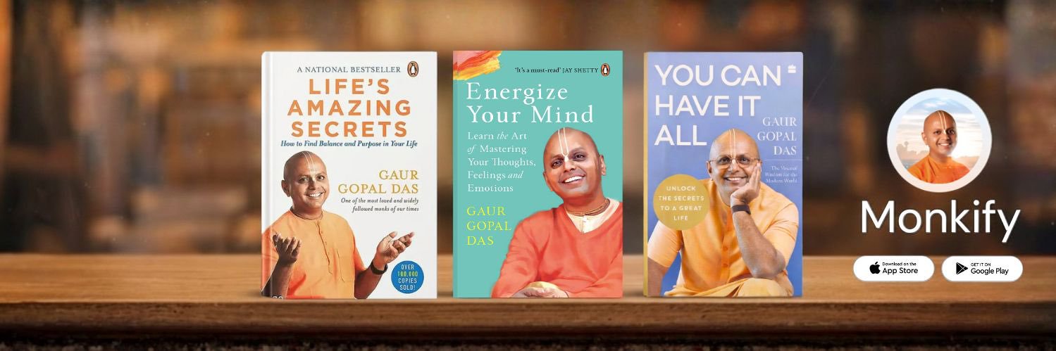 Gaur Gopal Das's banner