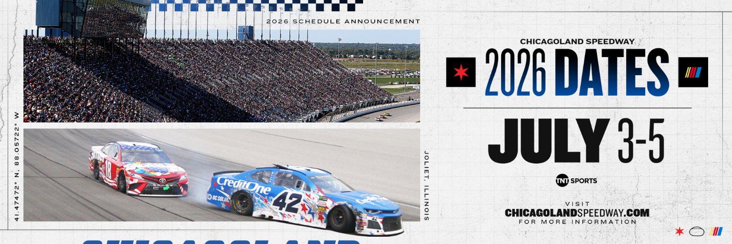 Chicagoland Speedway's banner