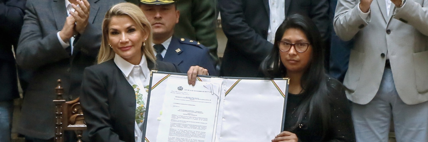 Jeanine Añez Chávez's banner