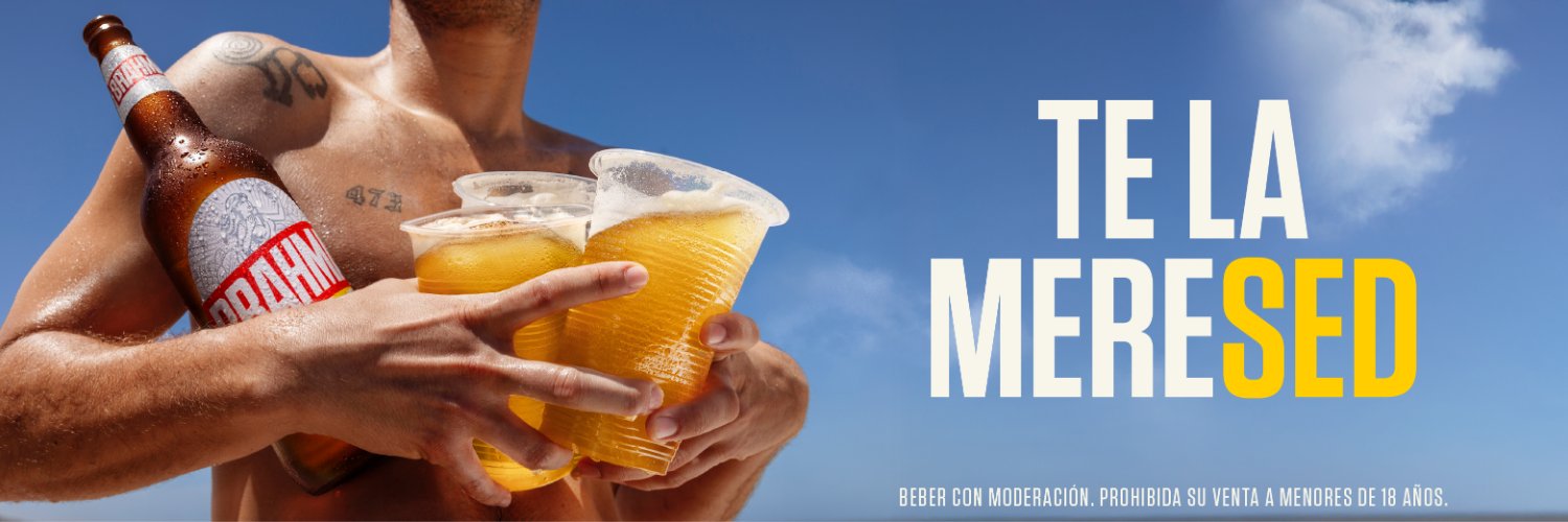 Cerveza Brahma's banner
