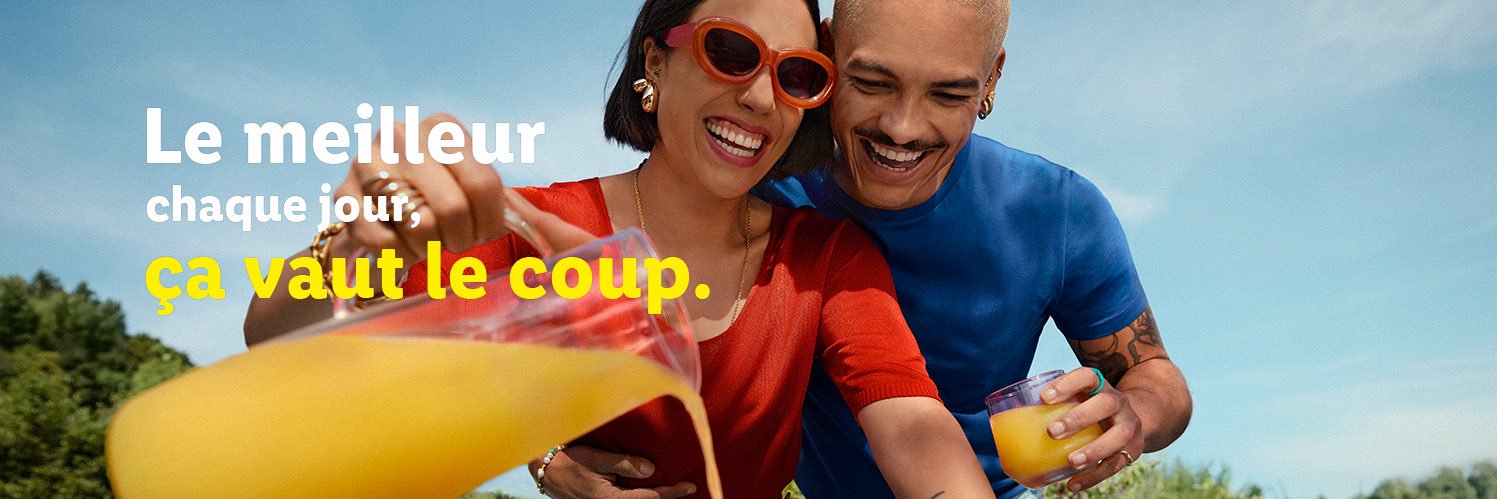Lidl France's banner