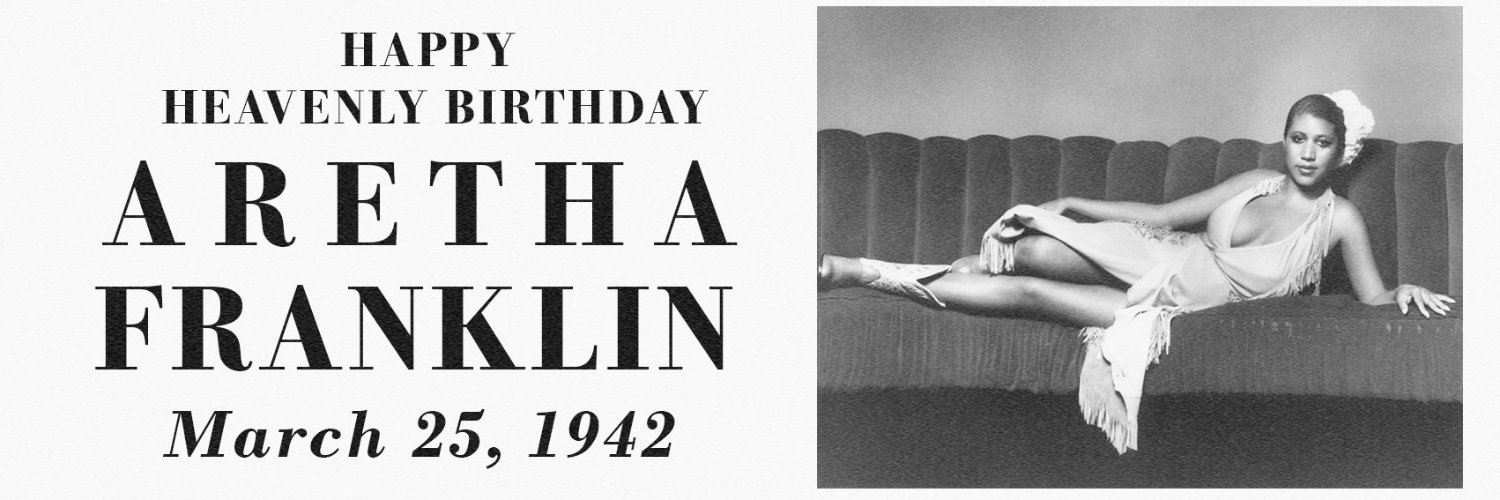Aretha Franklin's banner