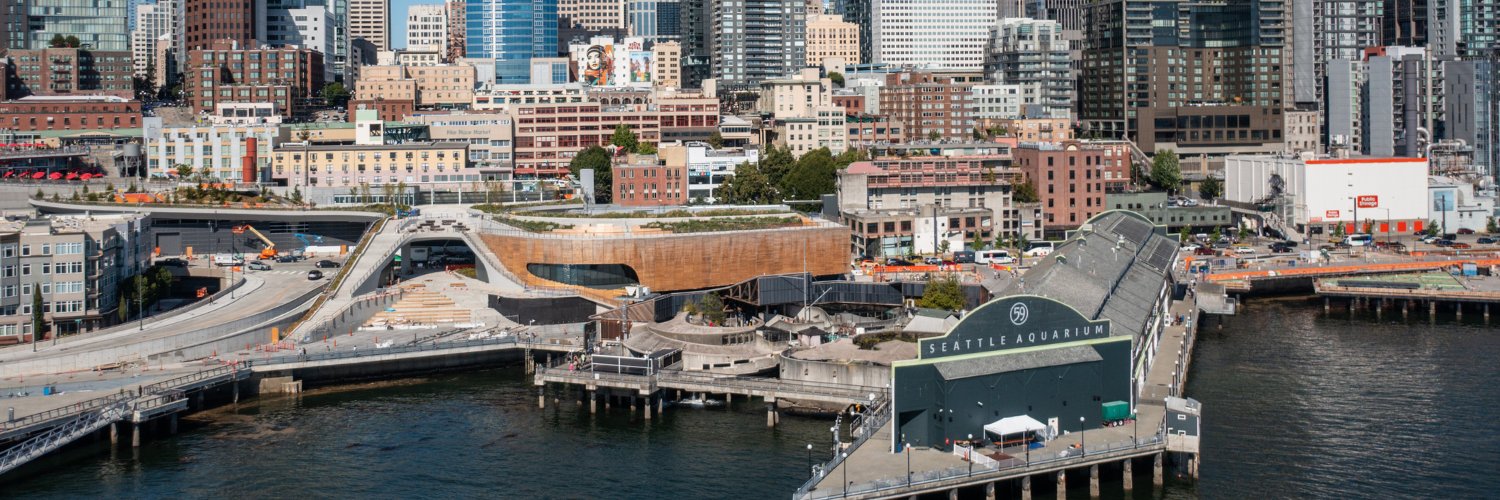 Seattle Aquarium's banner