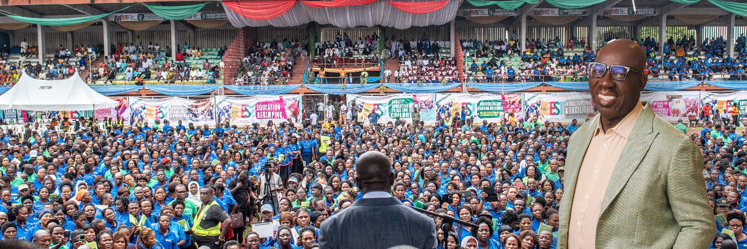 H. E. Godwin Obaseki's banner