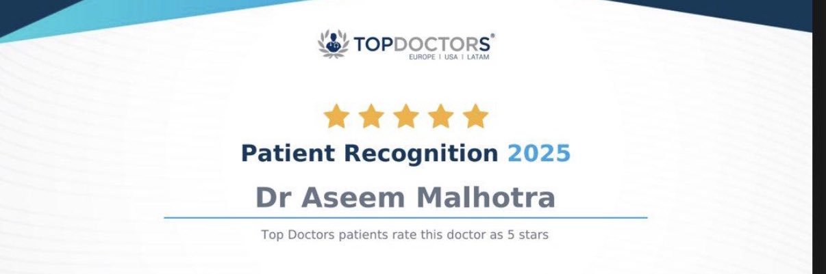 Dr Aseem Malhotra's banner