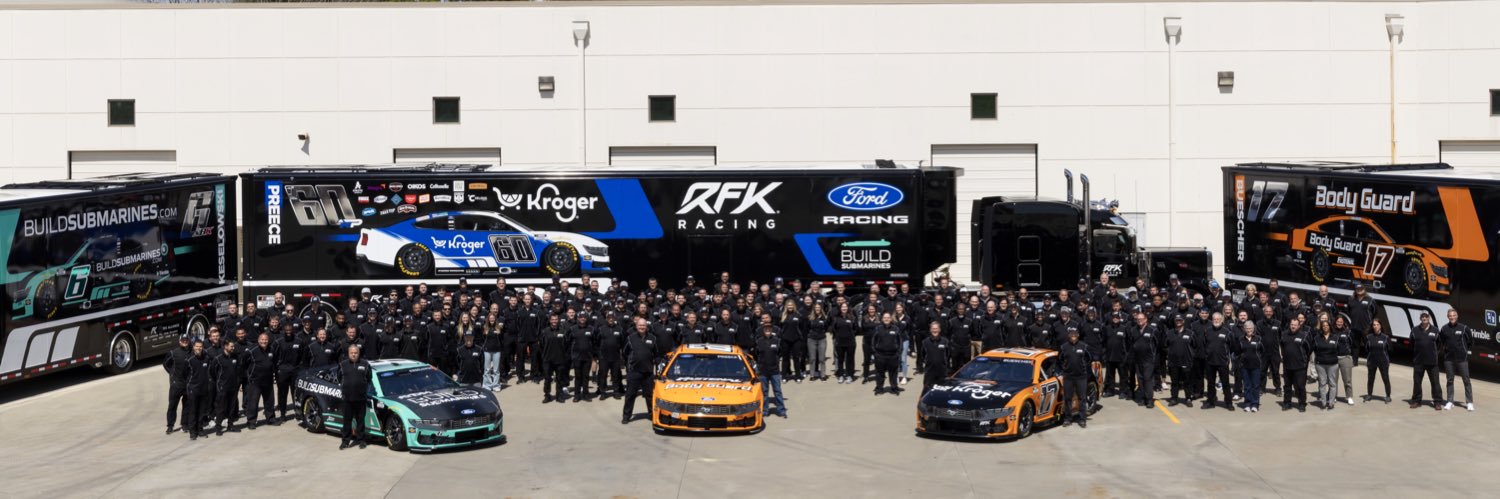 RFK Racing's banner