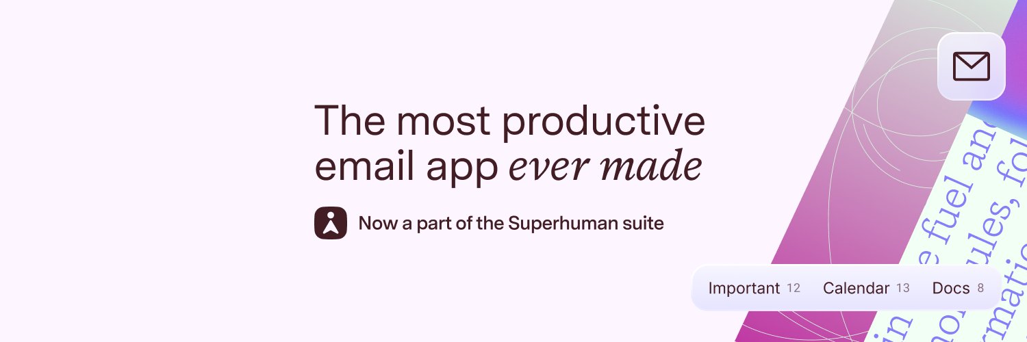 Superhuman Mail's banner