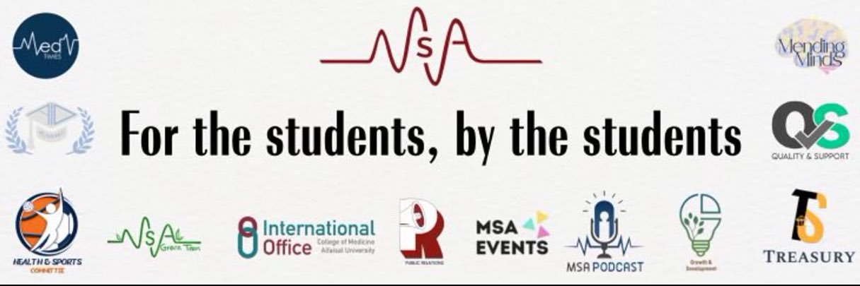 Medical Students' Association's banner