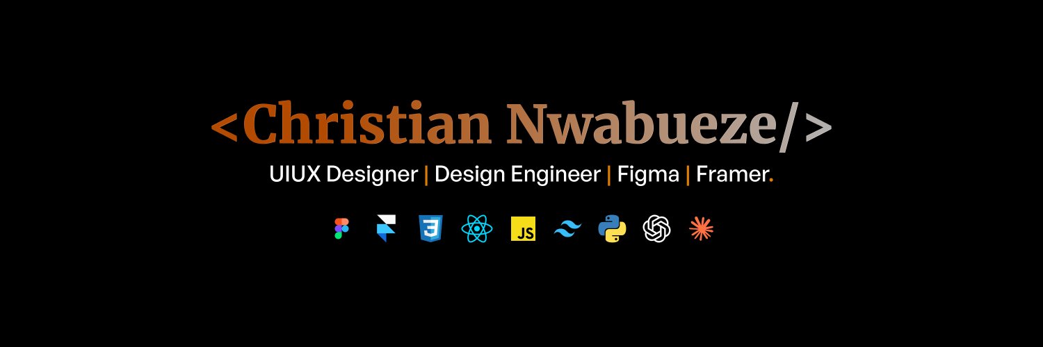 Chris Nwabueze | UIUX & Front-end Engineer 🎨🖋️'s banner