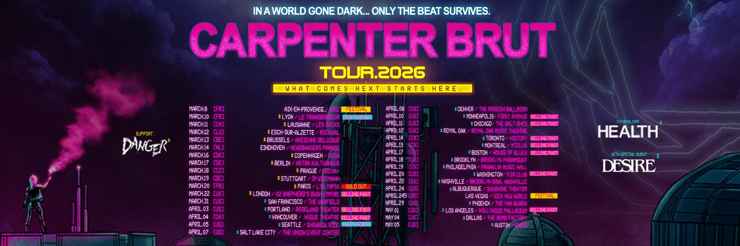Carpenter Brut's banner