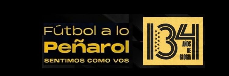 Fútbol a lo Peñarol's banner