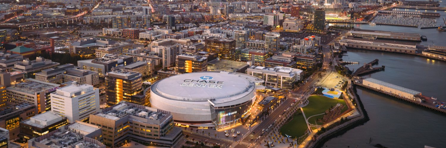 Chase Center's banner