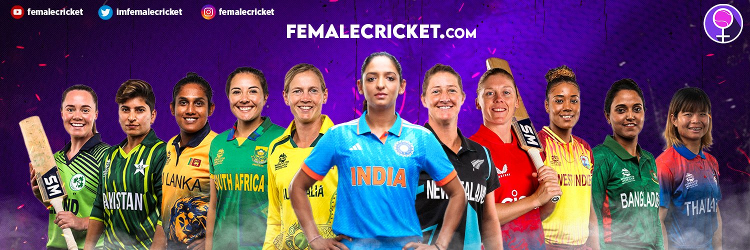 Female Cricket's banner