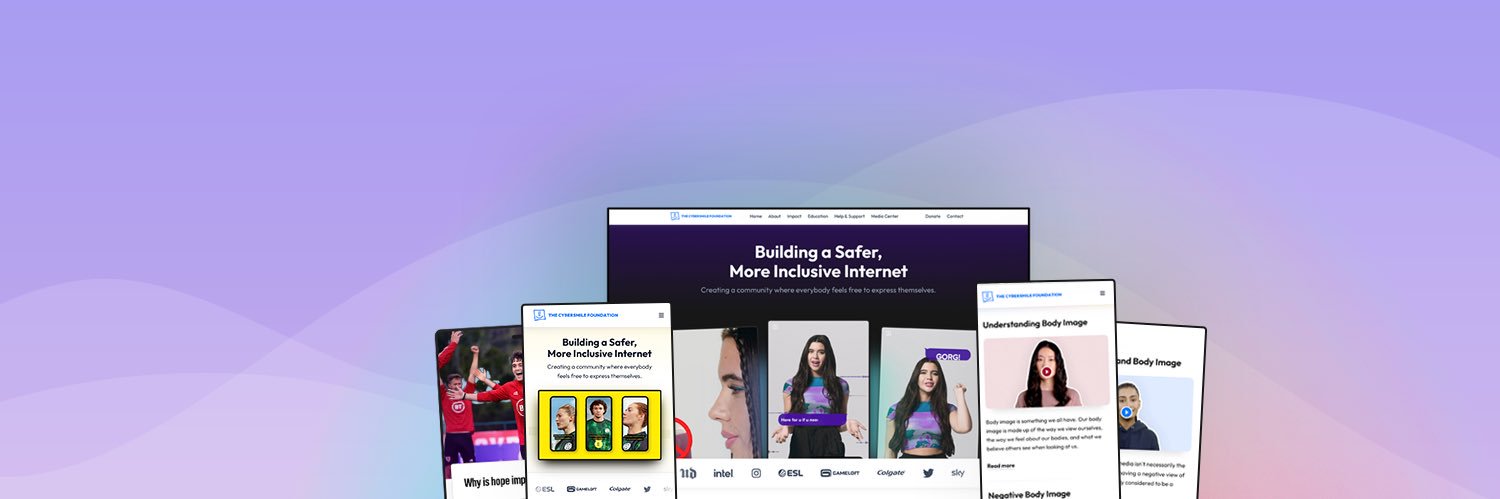The Cybersmile Foundation's banner