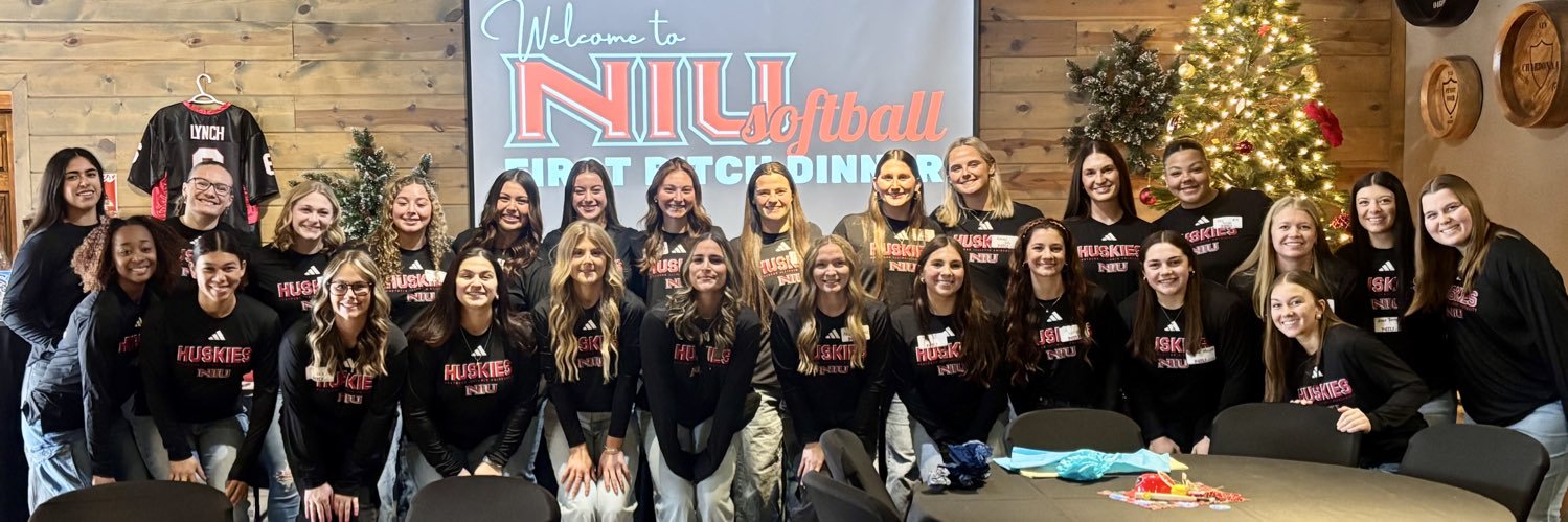 NIU Softball's banner