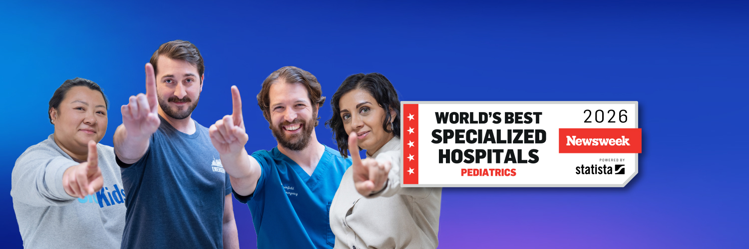 The Hospital for Sick Children (SickKids)'s banner