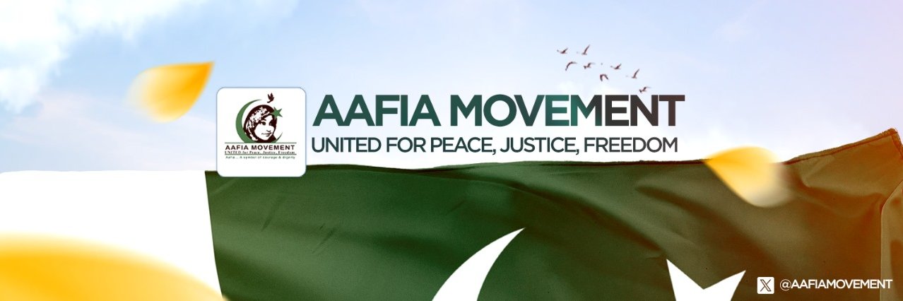 Aafia Movement's banner