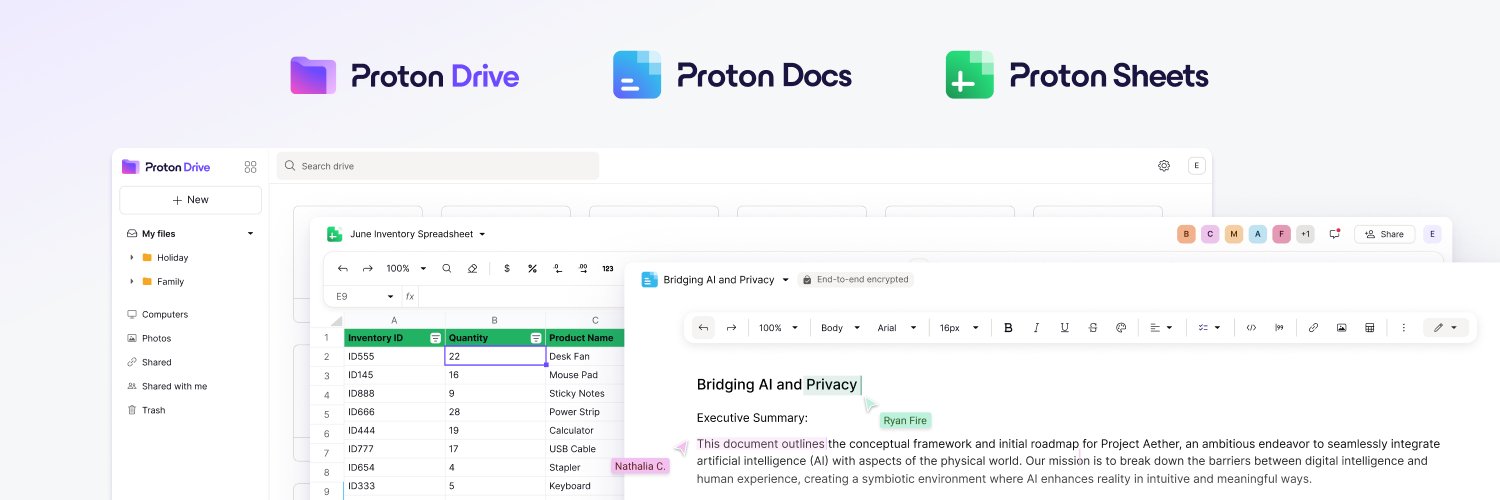 Proton Drive's banner