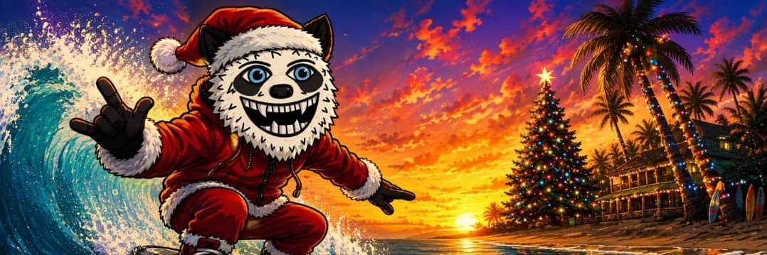 Santa Surfing's banner