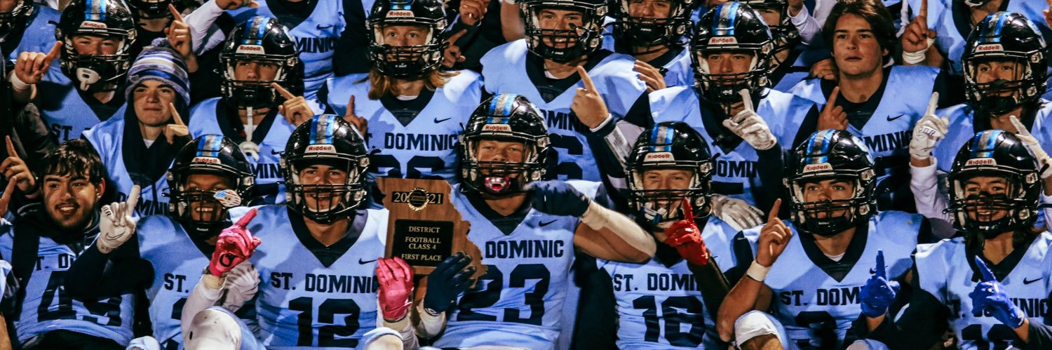 St. Dominic Football's banner