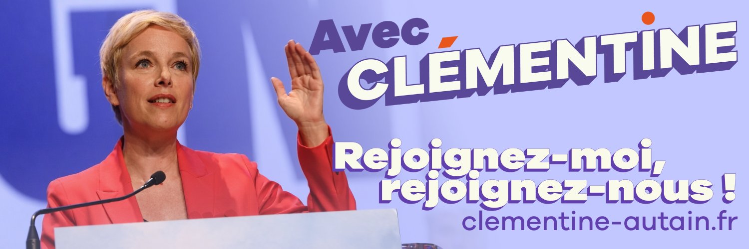 Clémentine Autain's banner